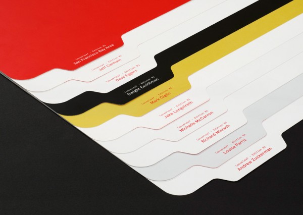 Round corned finishing, design with red and white, make it simple clean design